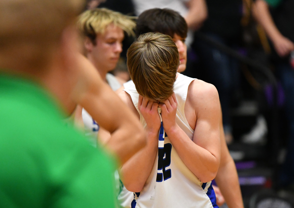 West Linn South Medford boys basketball Taylor Balkom 52